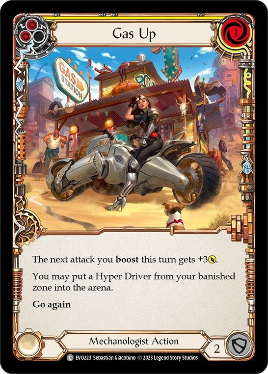 Gas Up (Yellow) (223) [EVO] - Flesh and Blood TCG Single