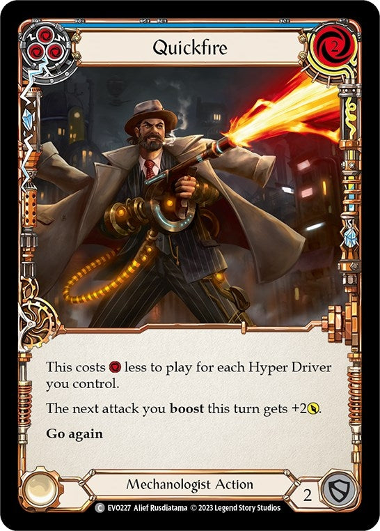 Quickfire (Blue) (227) [EVO] - Flesh and Blood TCG Single