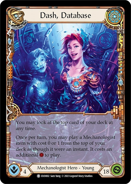 Dash Database // Teklo Leveler (0) [EVO] - Flesh and Blood TCG Single