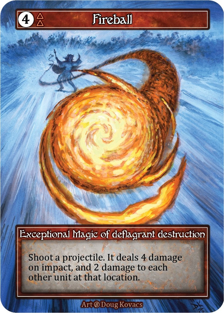 Fireball (Foil) [B] - Sorcery: Contested Realm Single
