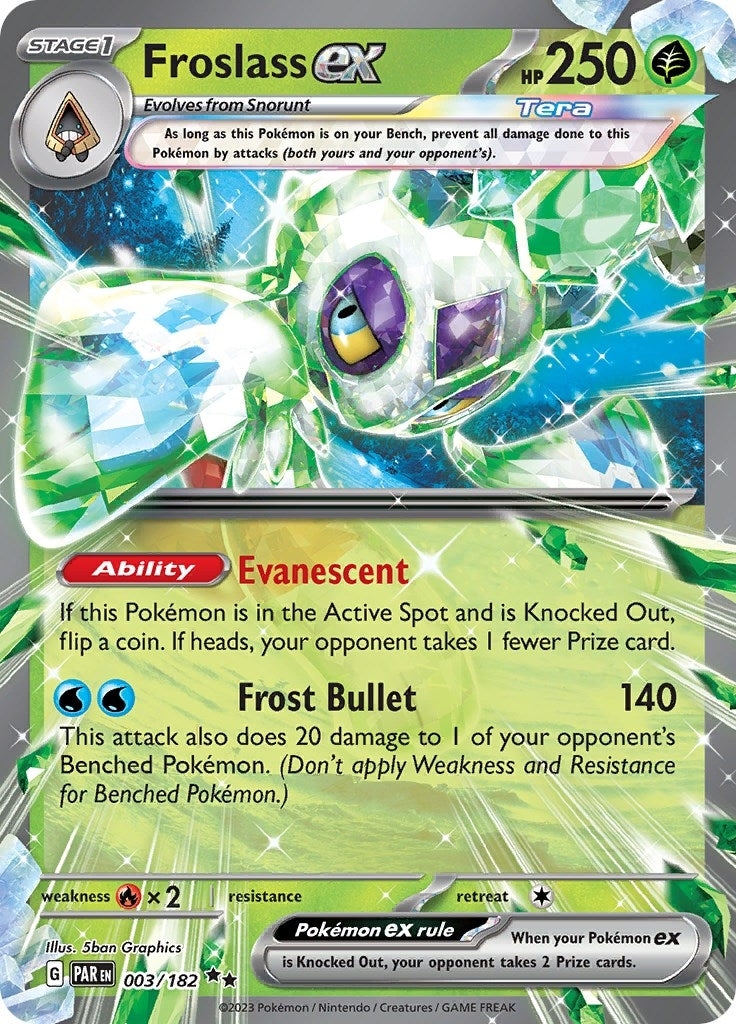 Froslass ex - 003/182 (3) (PAR) - Pokemon Single