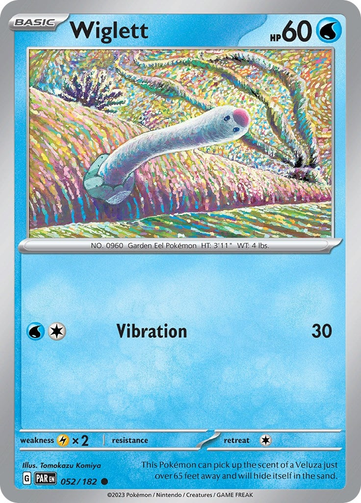 Wiglett - 052/182 (52) (PAR) - Pokemon Single