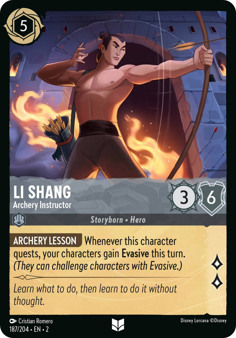 Li Shang - Archery Instructor (187) (2) - Disney Lorcana Single