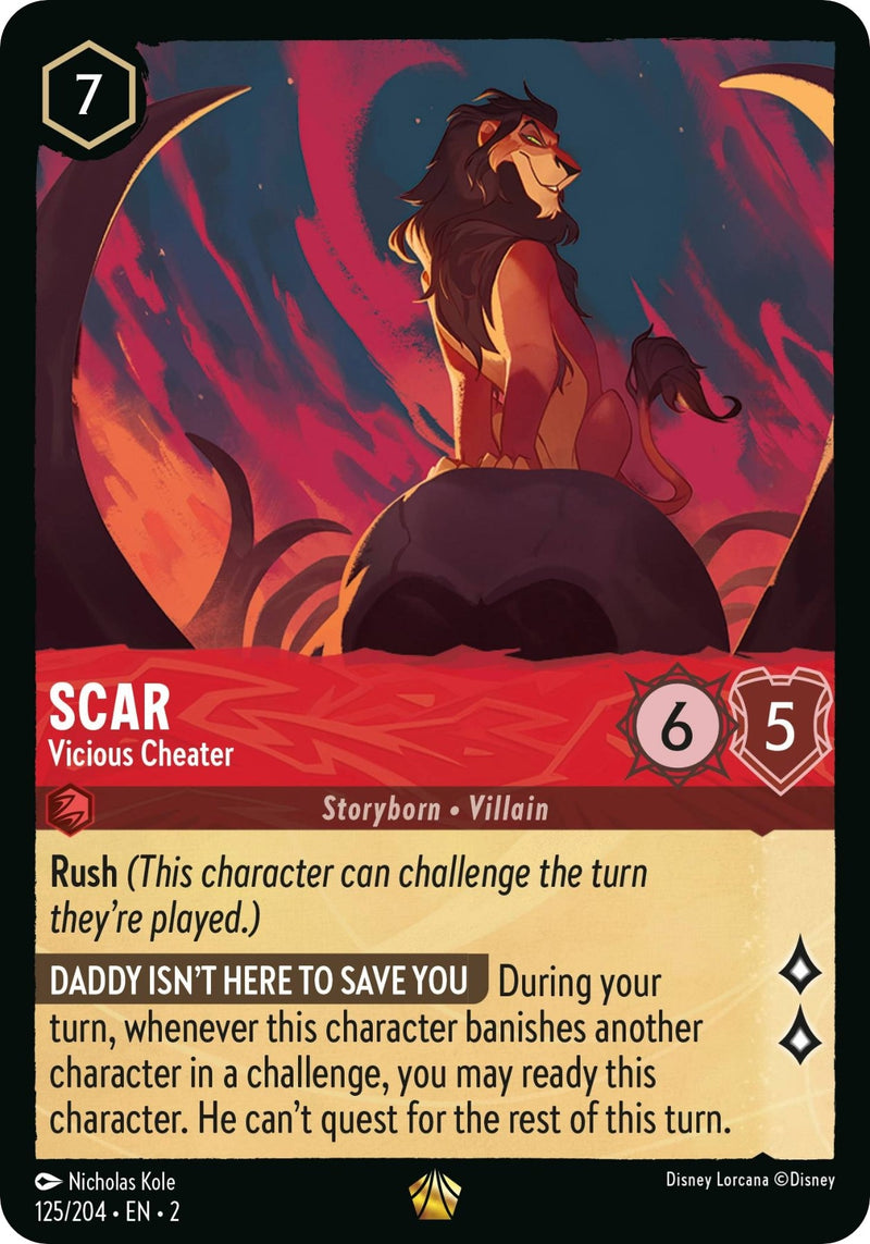 Scar - Vicious Cheater (125) (2) - Disney Lorcana Single