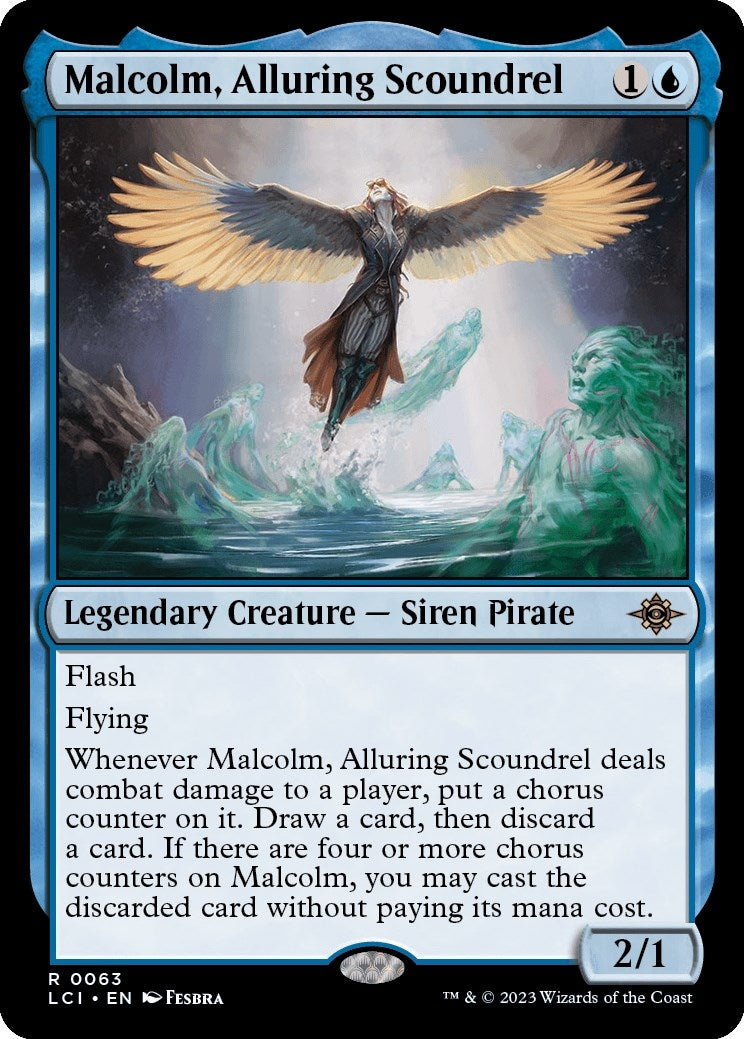 Malcolm Alluring Scoundrel (63) [LCI] - MTG Single