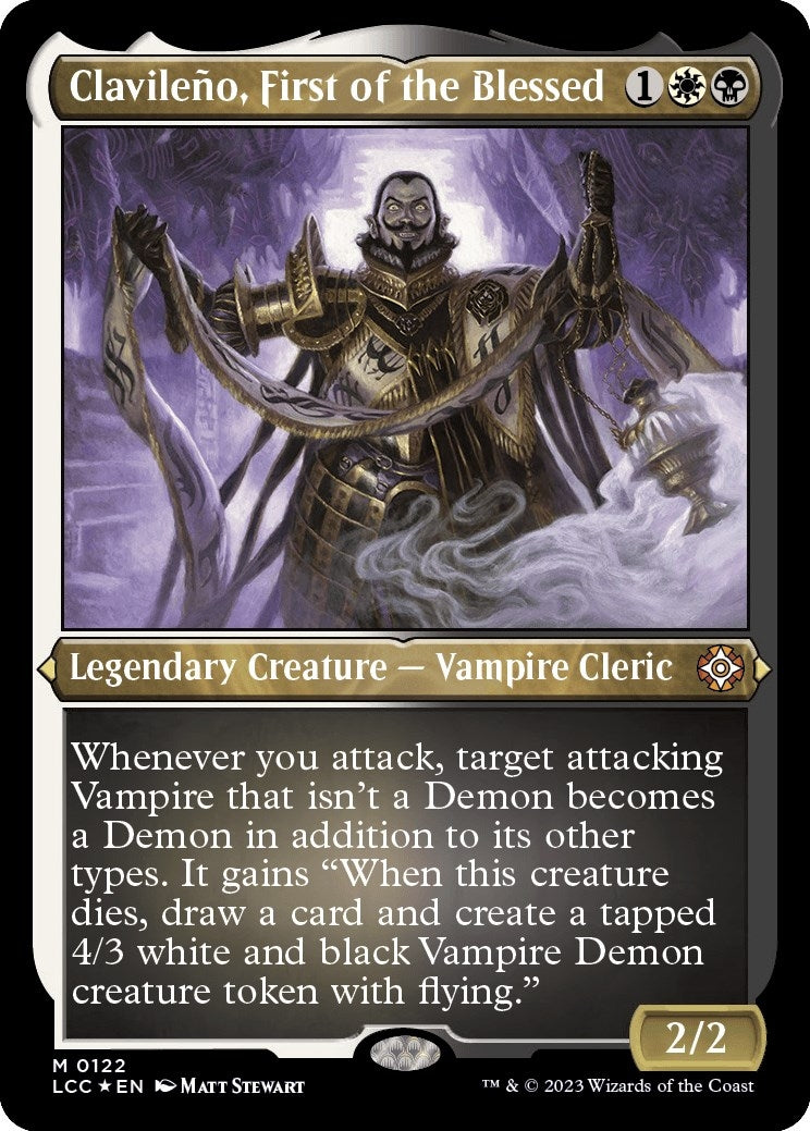 Clavileno First of the Blessed (Display Commander) - Thick Stock (122) [LCC] - MTG Single