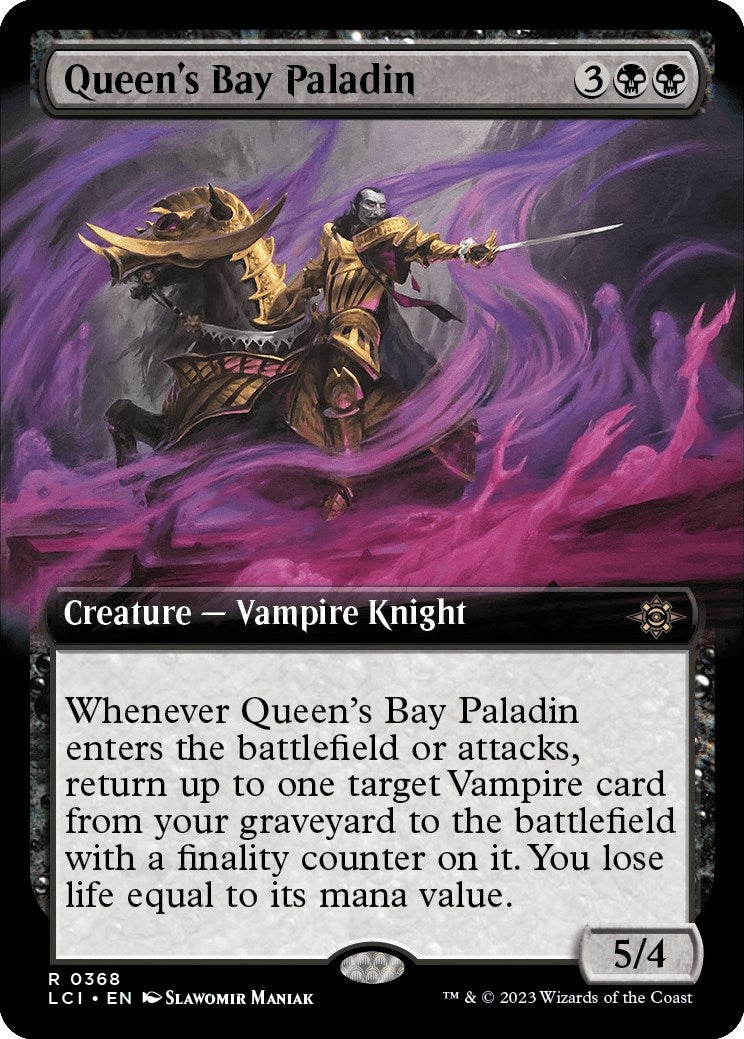 Queen’s Bay Paladin (Extended Art) (368) [LCI] - MTG Single