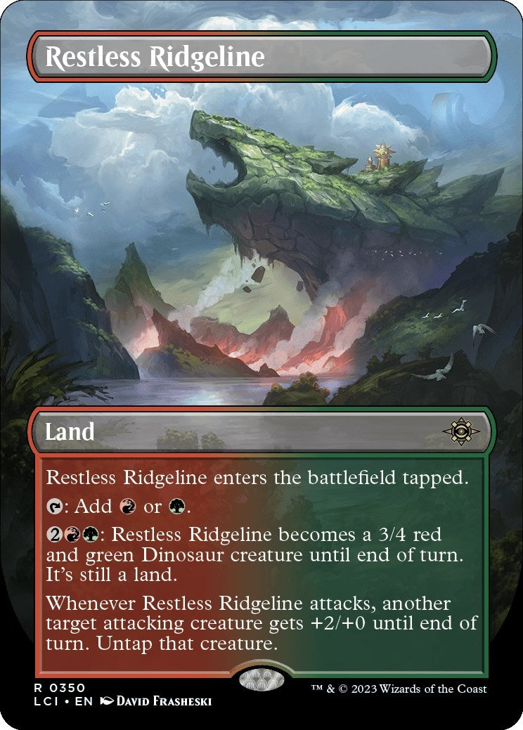 Restless Ridgeline (Borderless) (350) [LCI] - MTG Single