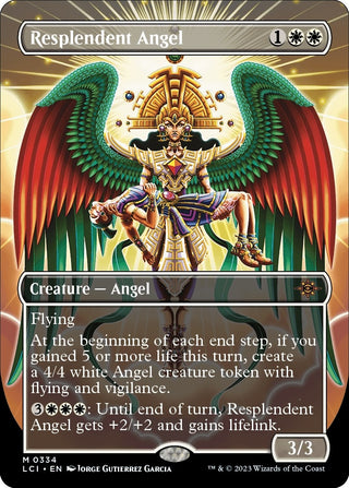 Resplendent Angel (Borderless) (334) [LCI] - MTG Single