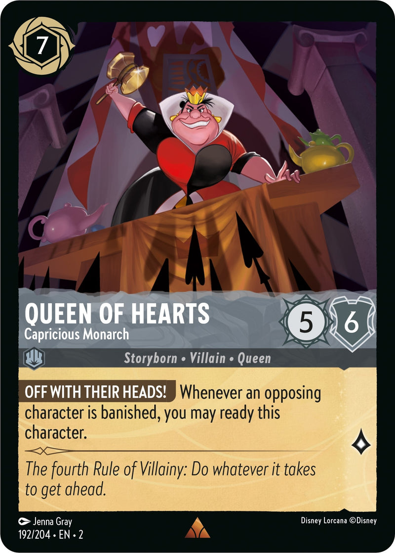 Queen of Hearts - Capricious Monarch (192) (2) - Disney Lorcana Single