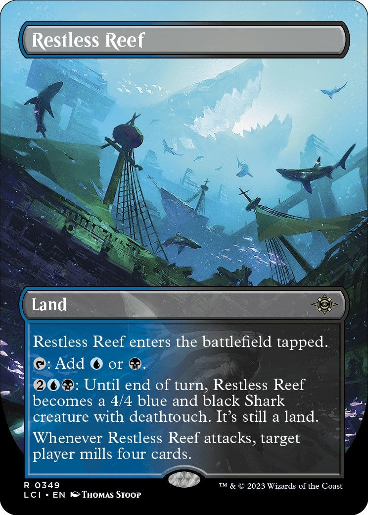 Restless Reef (Borderless) (349) [LCI] - MTG Single