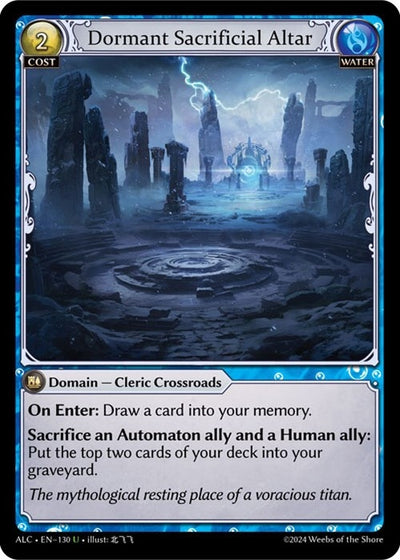 Dormant Sacrificial Altar (130) (Alchemical Revolution)