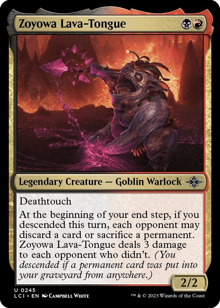 Zoyowa Lava-Tongue (245) [LCI] - MTG Single