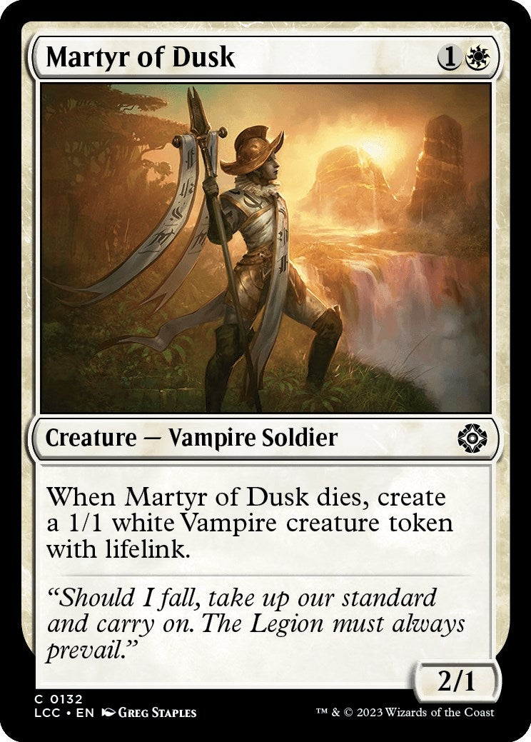 Martyr of Dusk (132) [LCC] - MTG Single