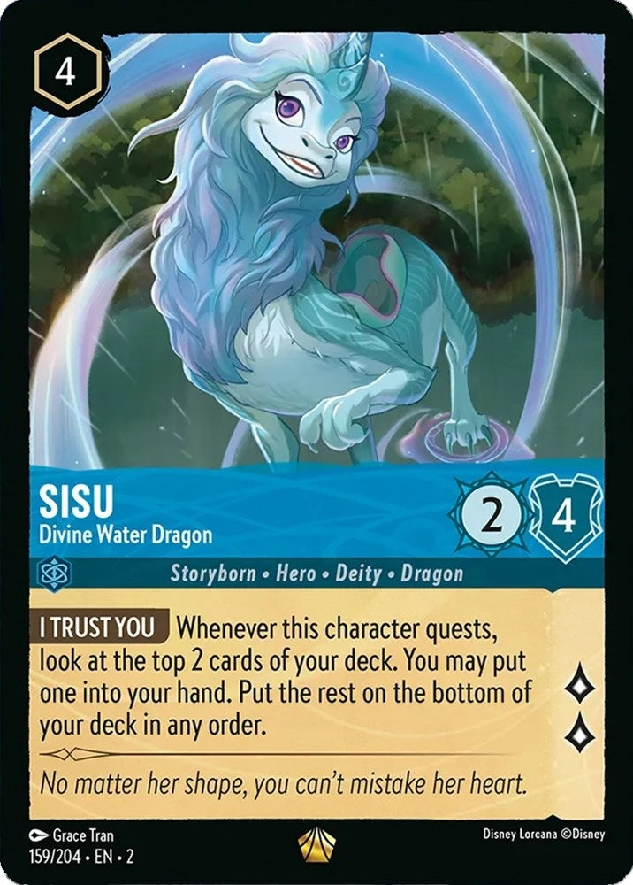 Sisu - Divine Water Dragon (159) (2) - Disney Lorcana Single