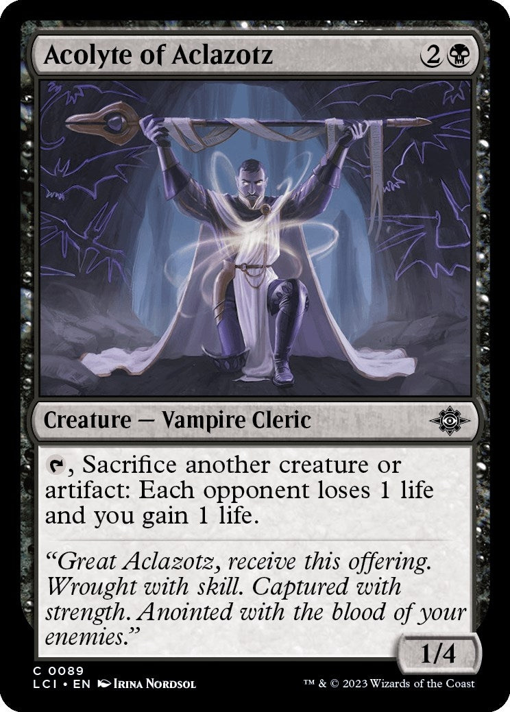 Acolyte of Aclazotz (89) [LCI] - MTG Single
