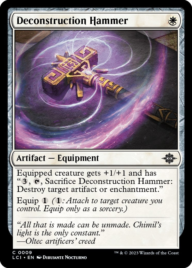 Deconstruction Hammer (9) [LCI] - MTG Single