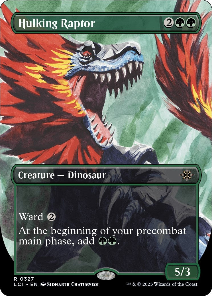 Hulking Raptor (Borderless) (327) [LCI] - MTG Single
