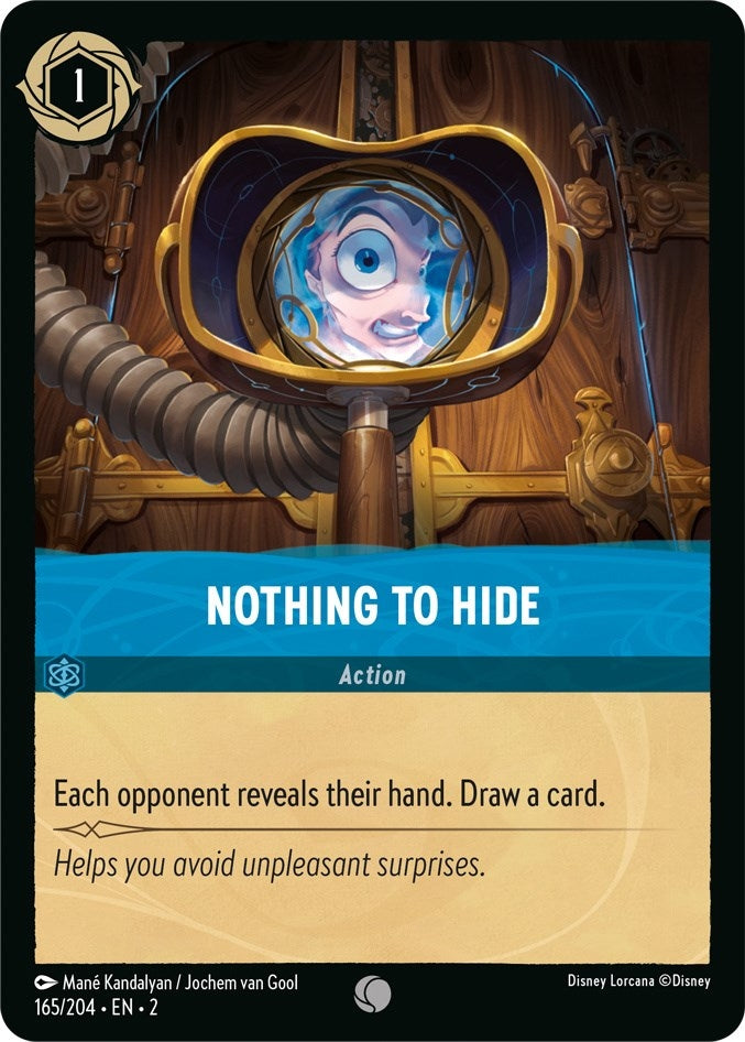 Nothing to Hide (165) (2) - Disney Lorcana Single