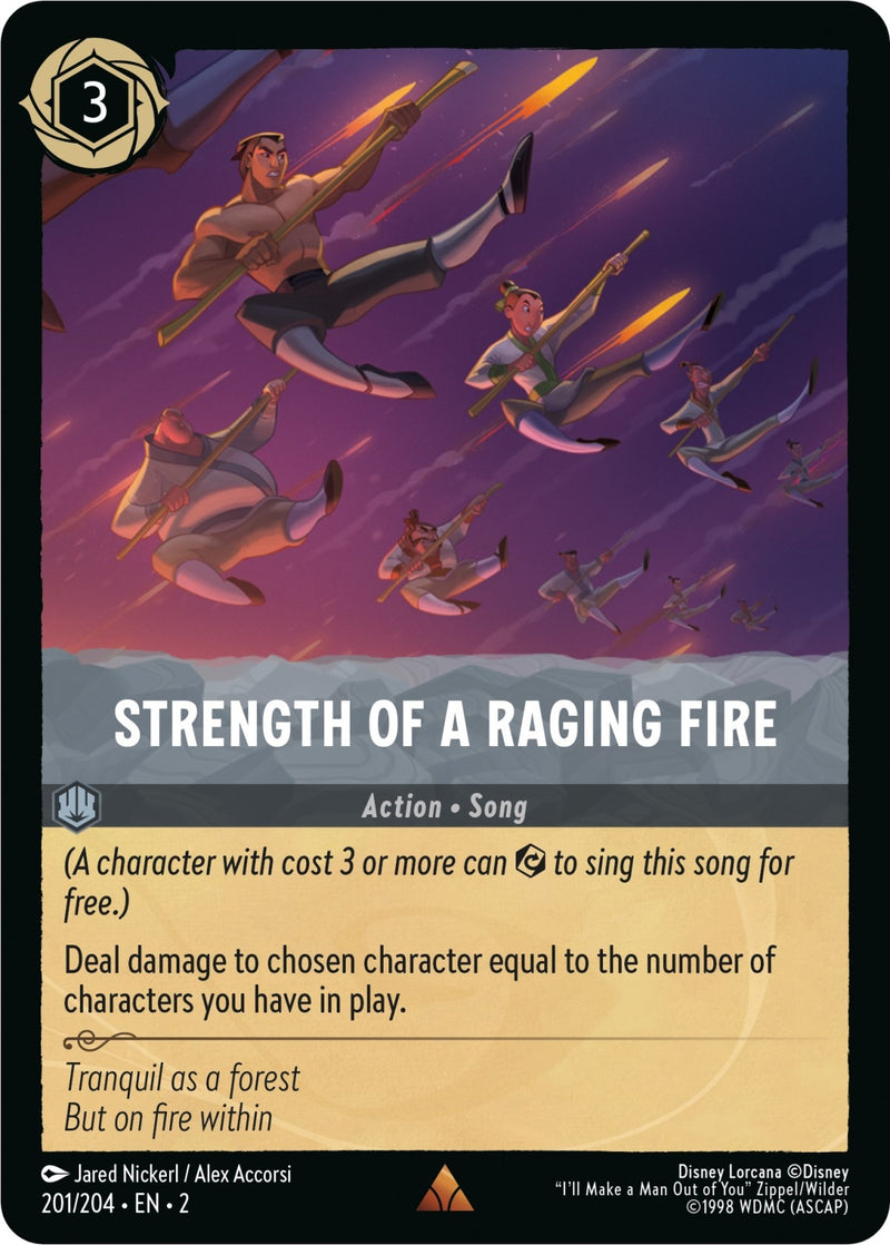 Strength of a Raging Fire (201) (2) - Disney Lorcana Single