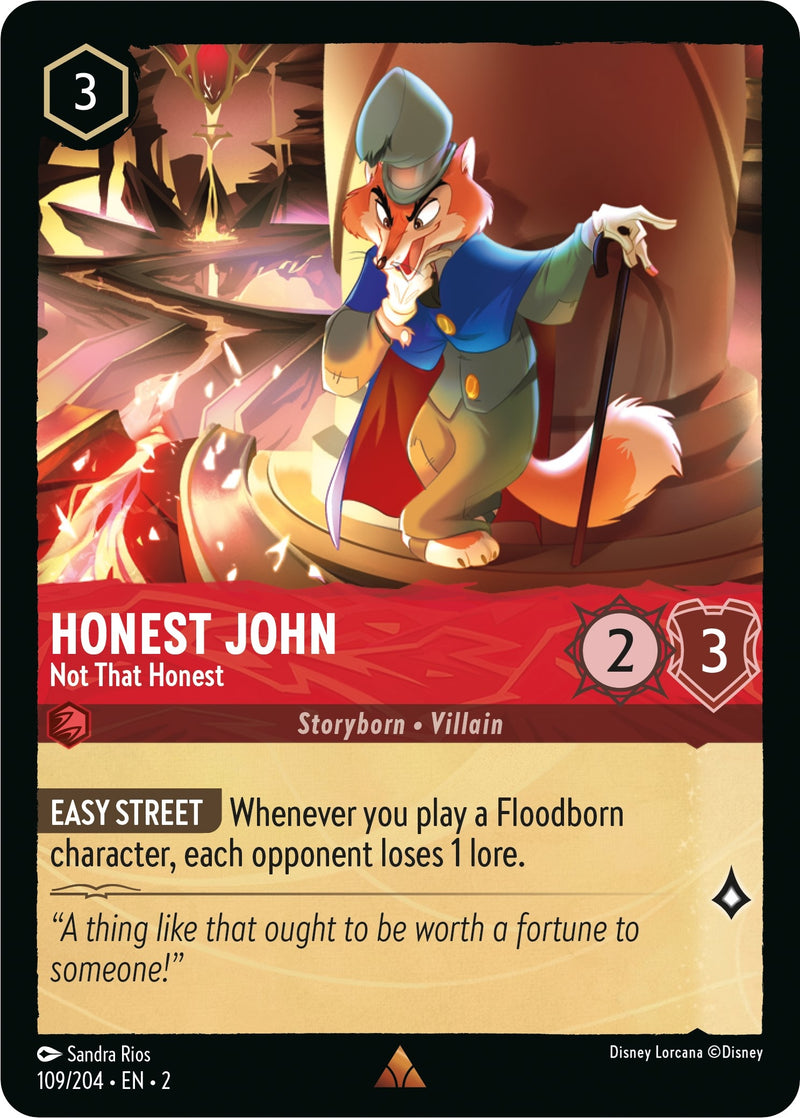 Honest John - Not That Honest (109) (2) - Disney Lorcana Single