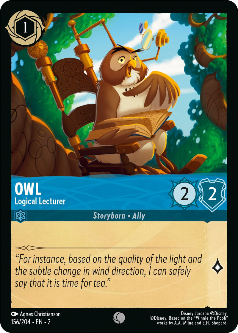 Owl - Logical Lecturer (156) (2) - Disney Lorcana Single