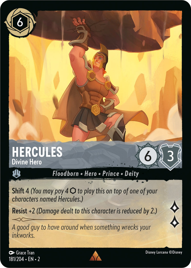 Hercules - Divine Hero (181) (2) - Disney Lorcana Single