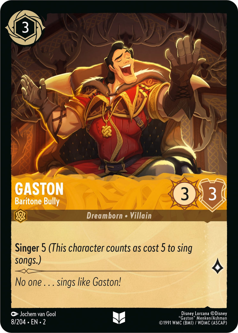 Gaston - Baritone Bully (8) (2) - Disney Lorcana Single