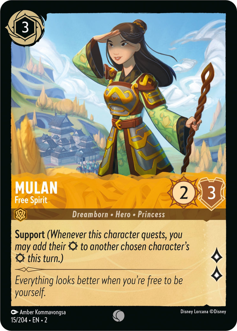 Mulan - Free Spirit (15) (2) - Disney Lorcana Single
