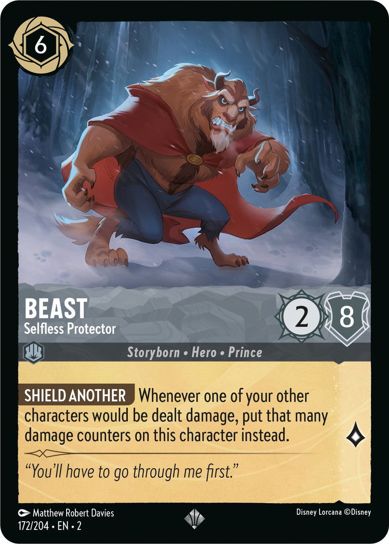 Beast - Selfless Protector (172) (2) - Disney Lorcana Single