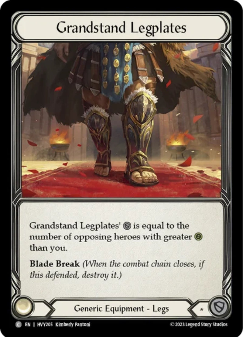 Grandstand Legplates (205) [HVY] - Flesh and Blood TCG Single