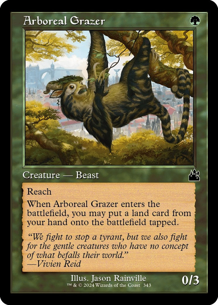 Arboreal Grazer (Retro Frame) (343) [RVR] - MTG Single