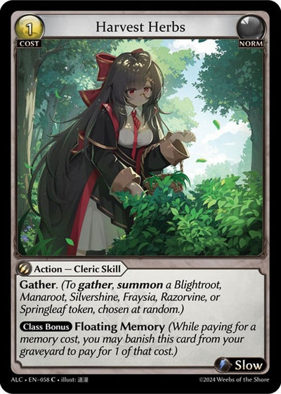 Harvest Herbs (058) (Alchemical Revolution)