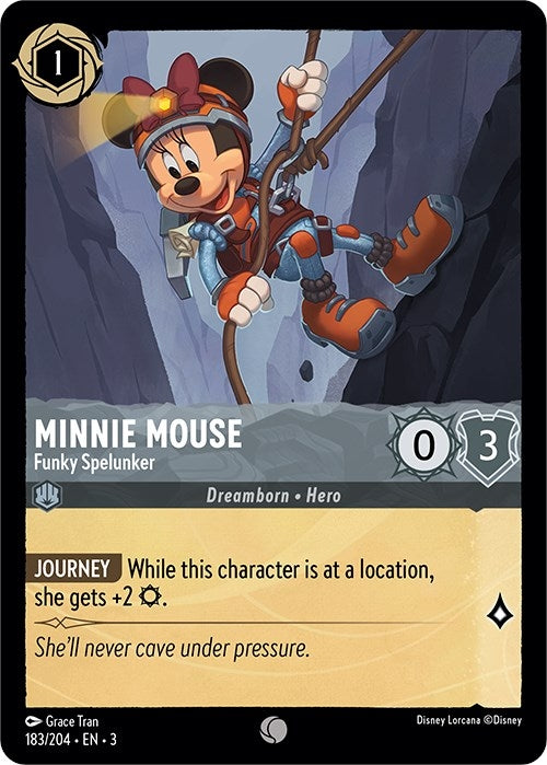 Minnie Mouse - Funky Spelunker (183) (3) - Disney Lorcana Single