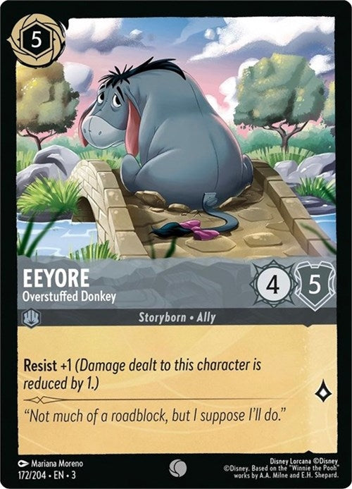 Eeyore - Overstuffed Donkey (172) (3) - Disney Lorcana Single