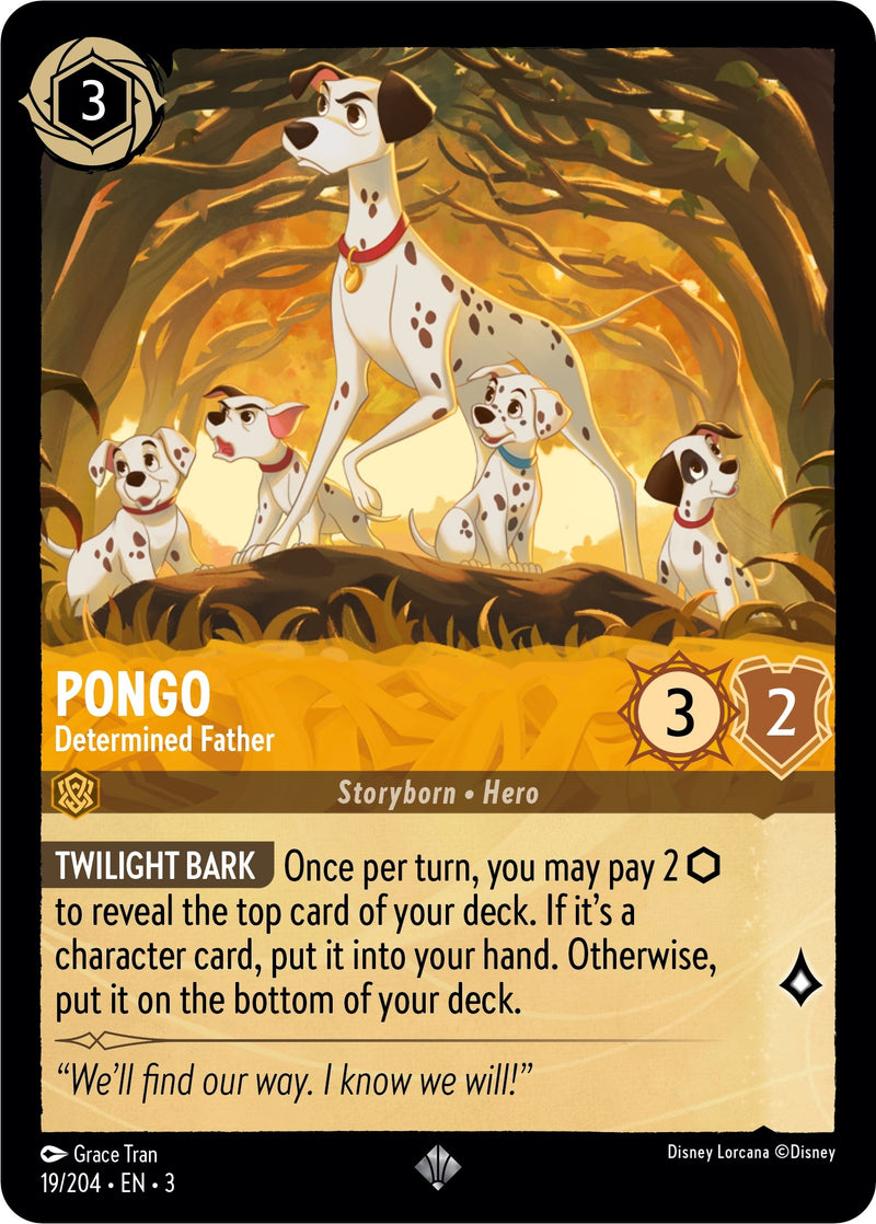 Pongo - Determined Father (19) (3) - Disney Lorcana Single