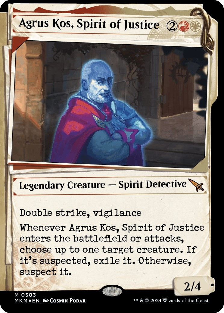 Agrus Kos Spirit of Justice (Showcase) (Invisible Ink) (383) [MKM] - MTG Single