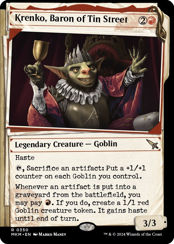 Krenko Baron of Tin Street (Showcase) (350) [MKM] - MTG Single