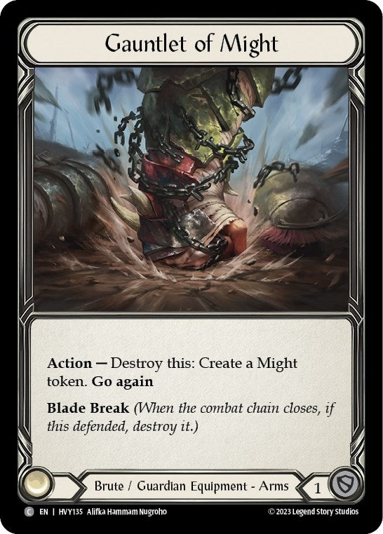Gauntlet of Might (135) [HVY] - Flesh and Blood TCG Single