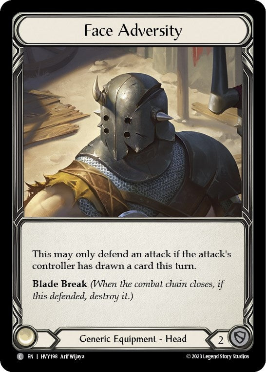 Face Adversity (198) [HVY] - Flesh and Blood TCG Single