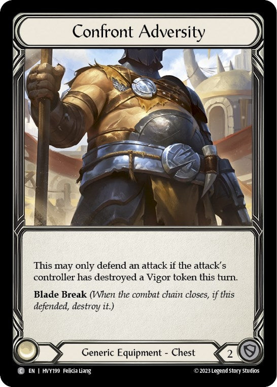 Confront Adversity (199) [HVY] - Flesh and Blood TCG Single