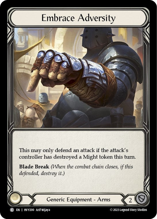 Embrace Adversity (200) [HVY] - Flesh and Blood TCG Single