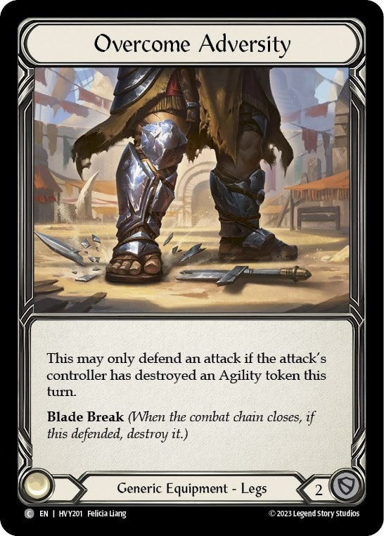 Overcome Adversity (201) [HVY] - Flesh and Blood TCG Single