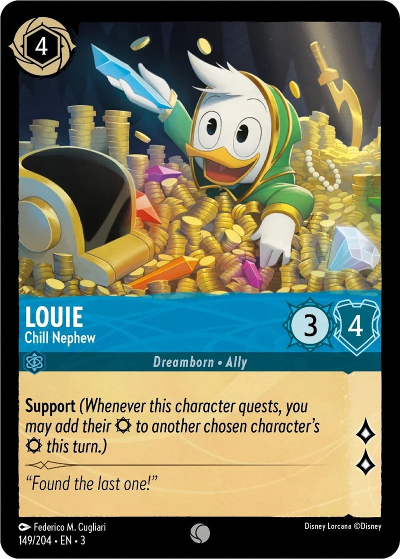 Louie - Chill Nephew (149) (3) - Disney Lorcana Single