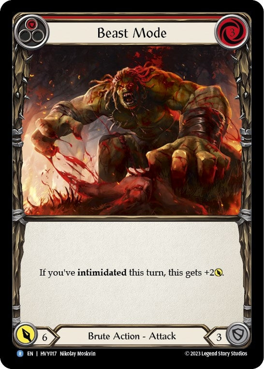 Beast Mode (Red) (17) [HVY] - Flesh and Blood TCG Single