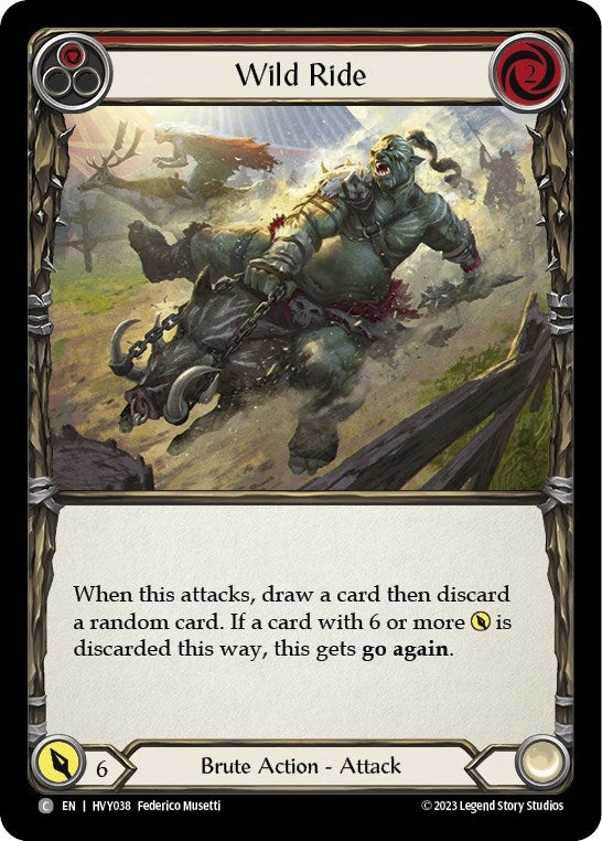 Wild Ride (Red) (38) [HVY] - Flesh and Blood TCG Single