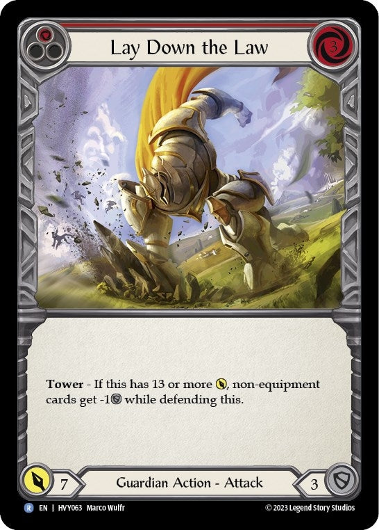 Lay Down the Law (63) [HVY] - Flesh and Blood TCG Single