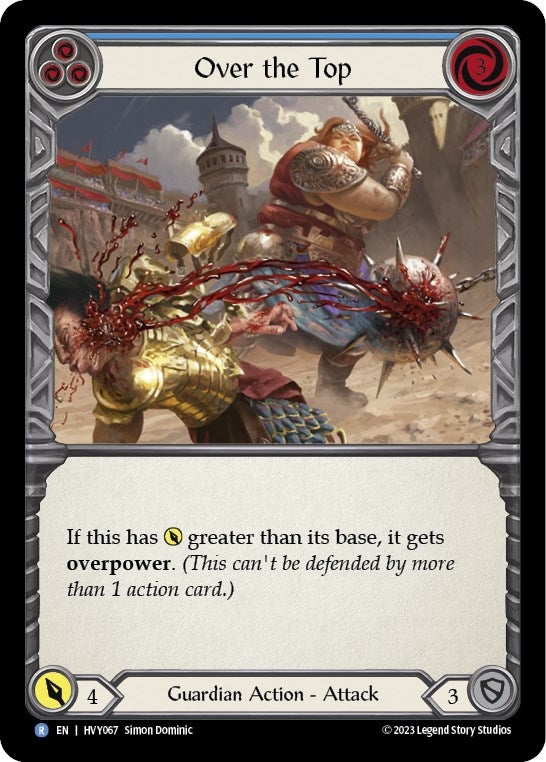 Over the Top (Blue) (67) [HVY] - Flesh and Blood TCG Single