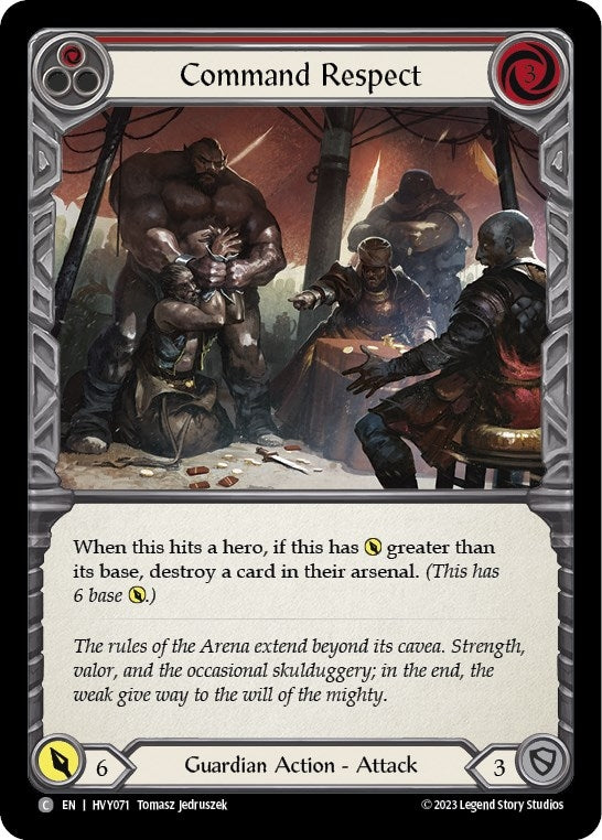 Command Respect (Red) (71) [HVY] - Flesh and Blood TCG Single