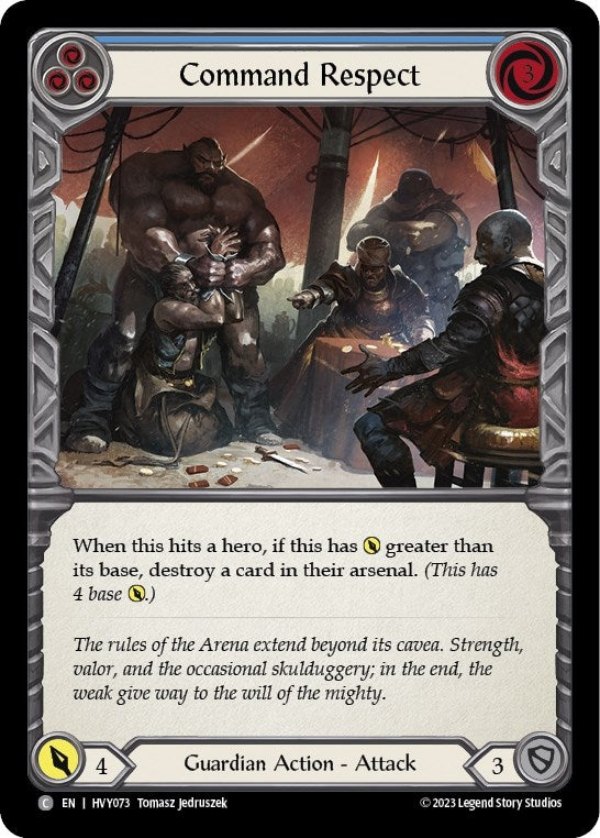 Command Respect (Blue) (73) [HVY] - Flesh and Blood TCG Single